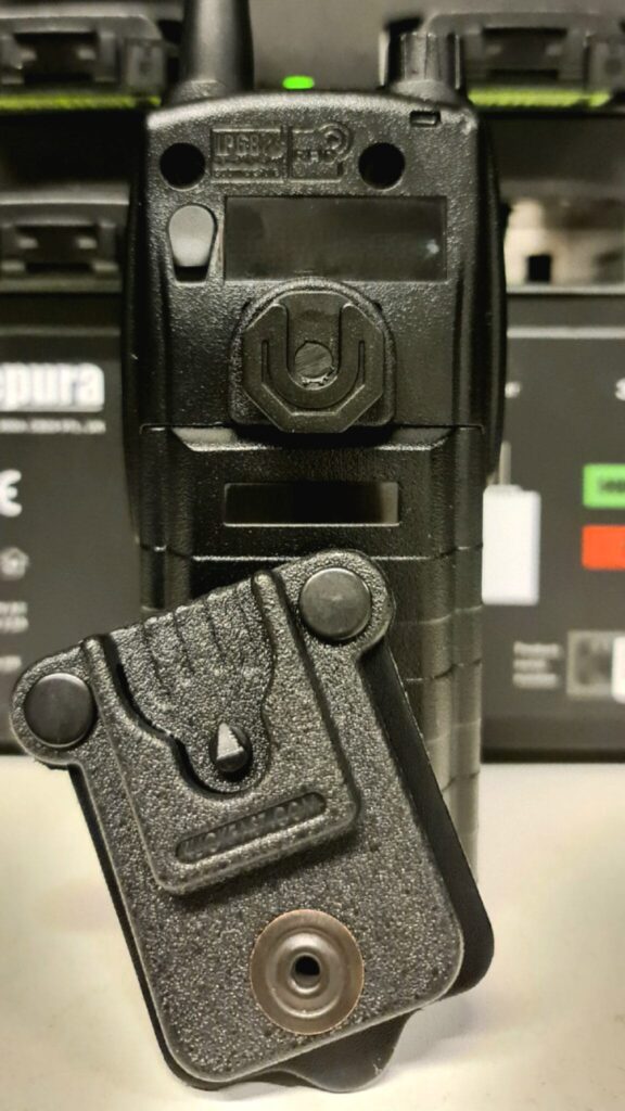 Sepura body clip Klick Fast voor portofoon