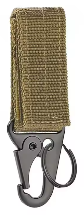 Karabijnhaak molle nylon olijf groen